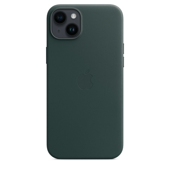 Apple Leather Case with MagSafe for iPhone 14 Plus - Forest Green