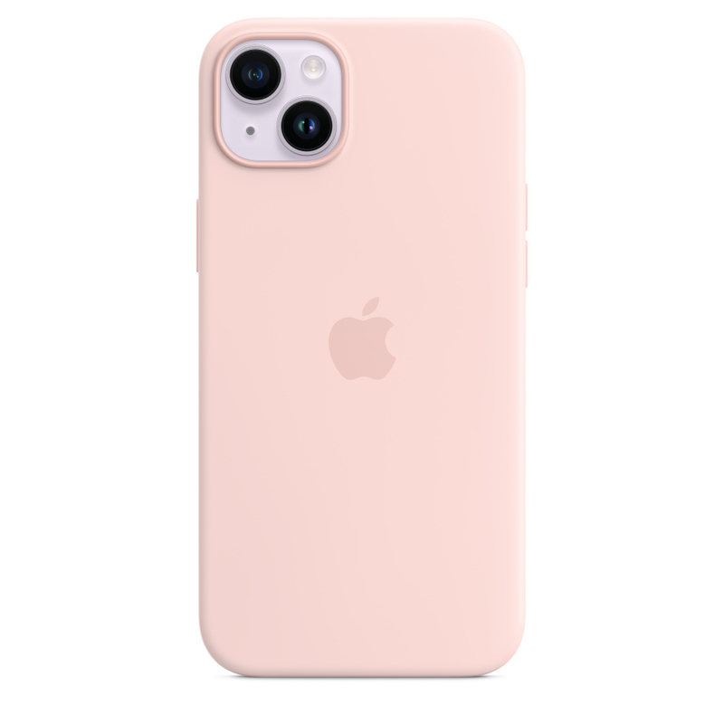 Apple Silicone Case with MagSafe for iPhone 14 Plus - Chalk Pink