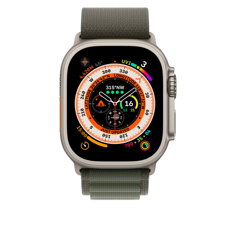 Apple 49mm Alpine Loop for Apple Watch - Green - Large