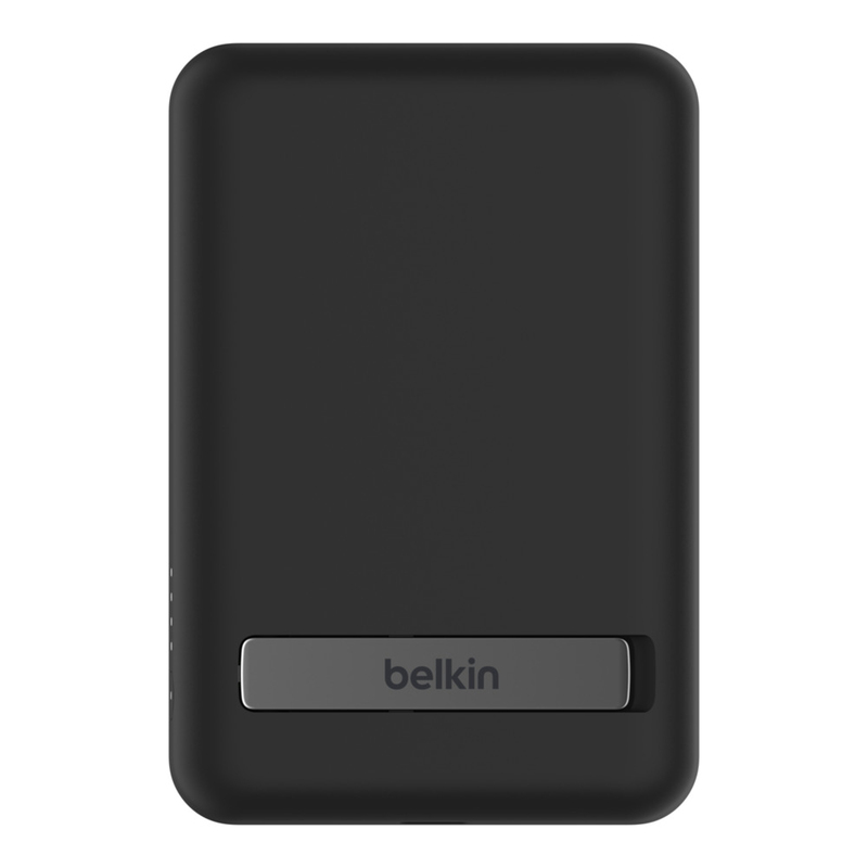 Belkin 5000mAh Magnetic Wireless Power Bank with Kick Stand for Smartphones - Black