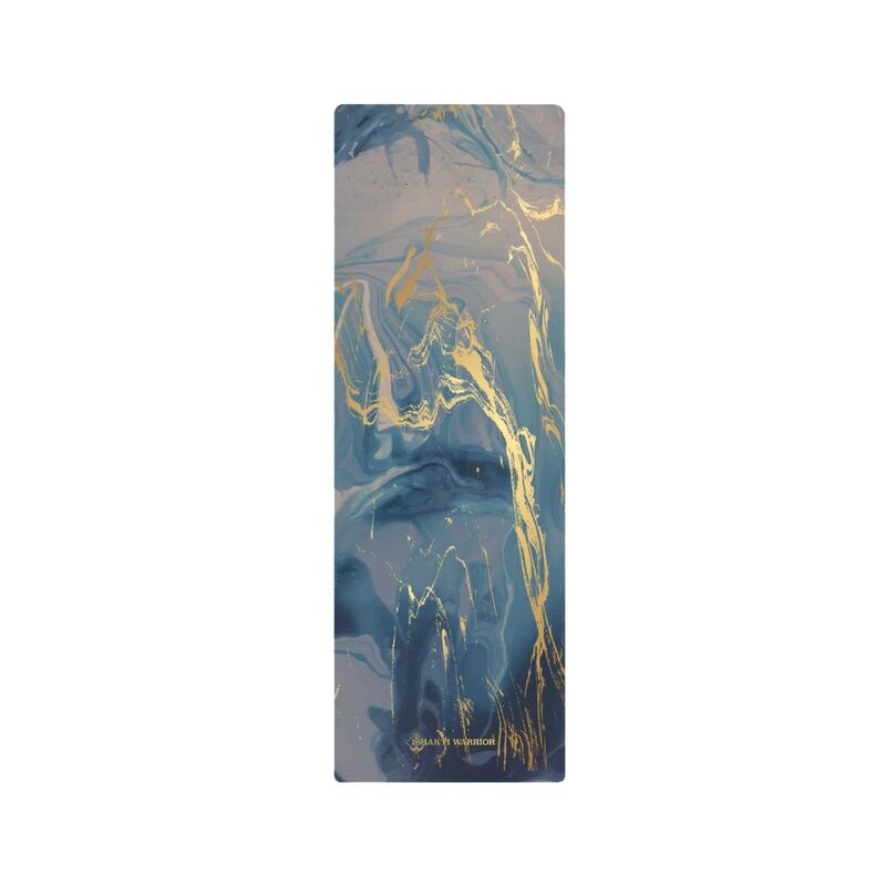 Shakti Warrior Ananda Ajna Natural Rubber Yoga Mat - Blue (Wanderlust Travel Edition) (72-Inch x 24-Inch x 1mm Thickness) Shakti Warrior Ananda Ajna Natural Rubber Yoga Mat - Blue (Wanderlust Travel Edition) (72-Inch x 24-Inch x 1mm Thickness)