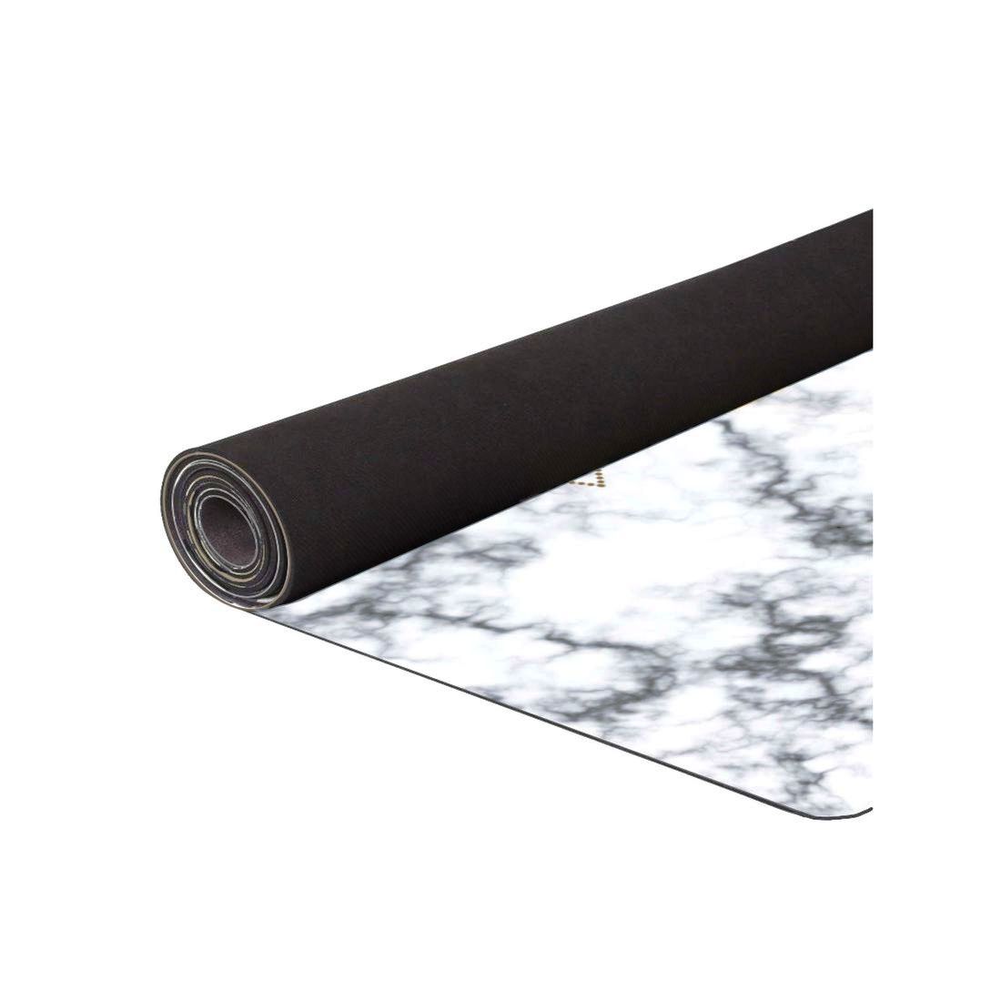 Shakti Warrior Ananda Sacred Natural Rubber Yoga Mat - White (72-Inch x 24-Inch x 3mm Thickness)