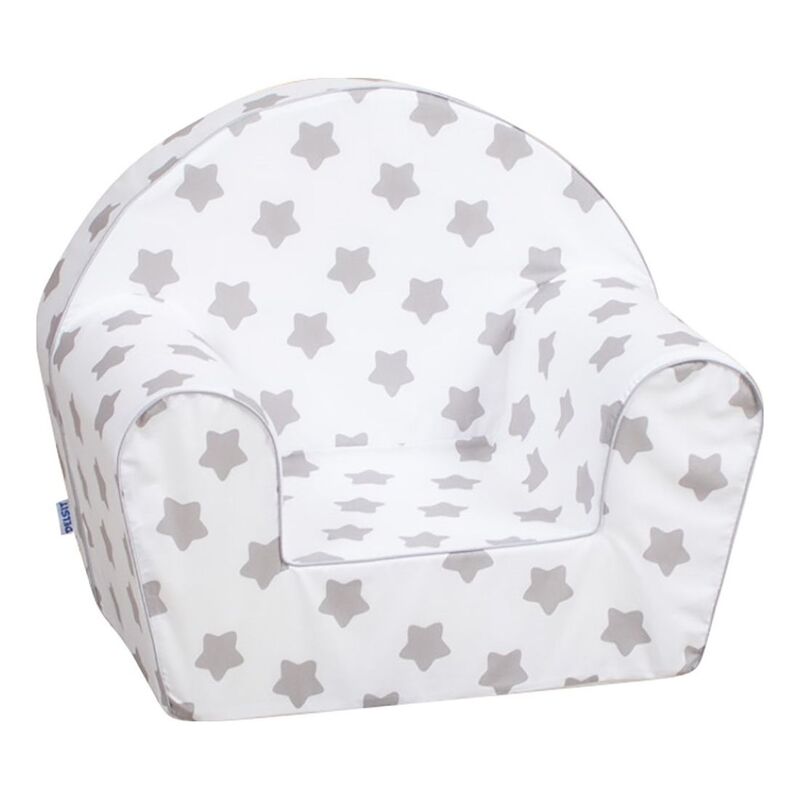 Delsit Arm Chair Grey Stars On - White