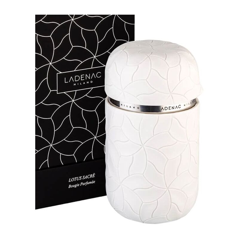 Ladenac Milano Royale Candle Lotus Sacre 330G White