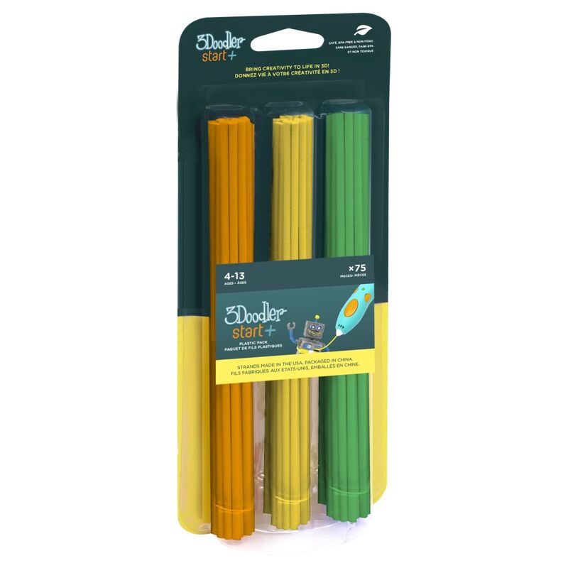 3Doodler Start Eco-Plastic Collection Refill Filament - Garden Bloom (Orange/Yellow/Green) (Pack of 75) 3Doodler Start Eco-Plastic Collection Refill Filament - Garden Bloom (Orange/Yellow/Green) (Pack of 75)