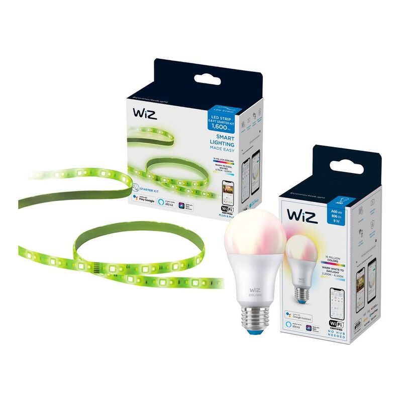 Wiz Wi-Fi Strip 2m 1600lm Starterkit + Wiz Wi-Fi Color Bulb (Bundle)