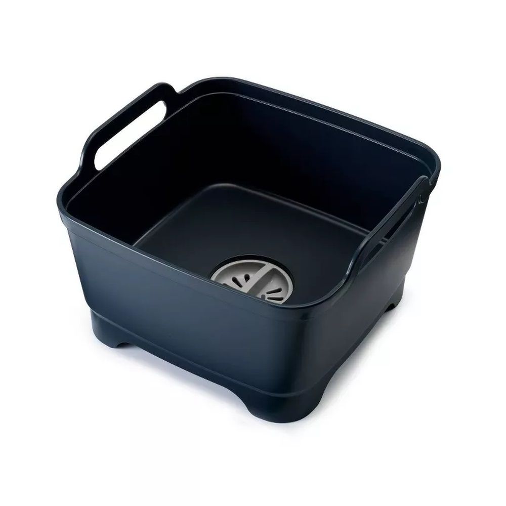 Joseph Joseph Wash & Drain Bowl With Straining Plug - Grey