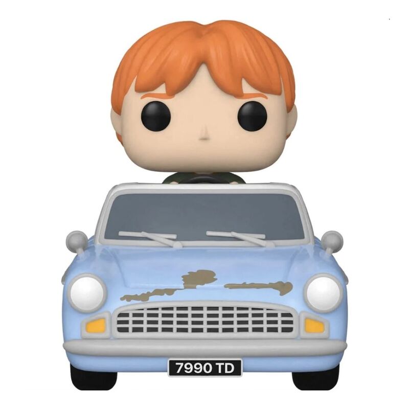 Funko Pop Ride Super Deluxe Movies Harry Potter Ron Weasley In Flying Car Vinyl Figure