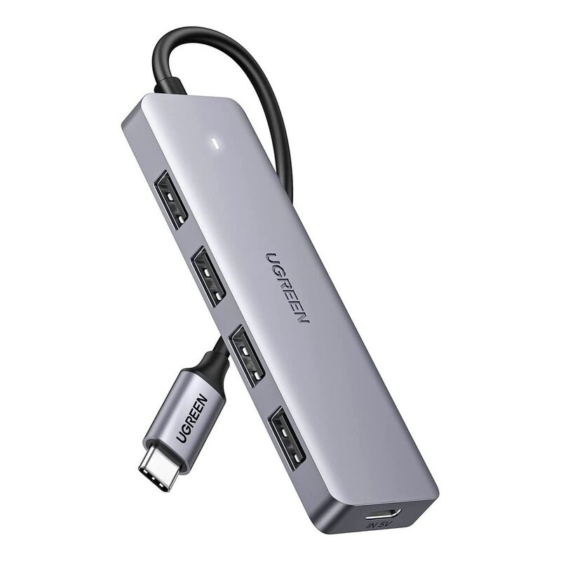 Ugreen 4 Ports USB-C Hub - Silver Ugreen 4 Ports USB-C Hub - Silver