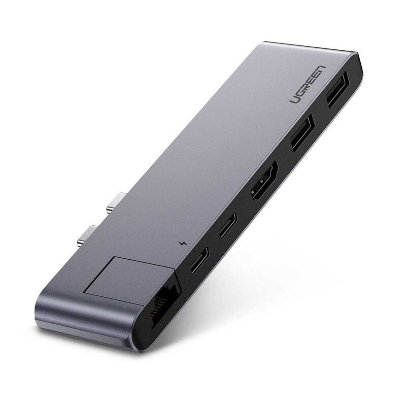 Ugreen 5-in-2 USB-C Hub for MacBook Pro/Air with Gigabit Ethernet Converter Ugreen 5-in-2 USB-C Hub for MacBook Pro/Air with Gigabit Ethernet Converter