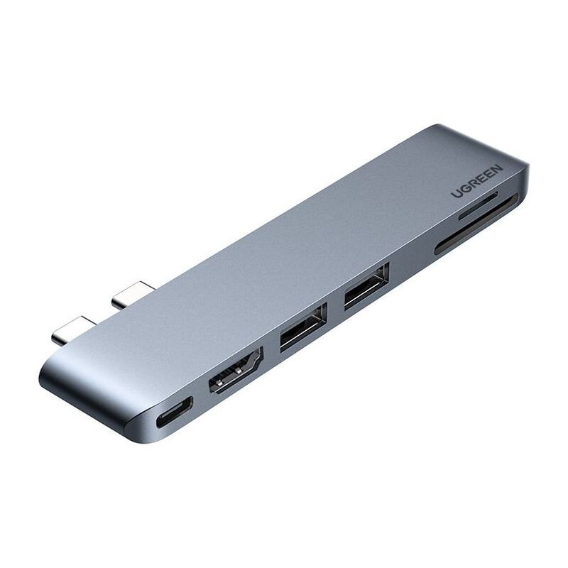 Ugreen 6-in-2 USB-C Hub for MacBook Pro - Grey Ugreen 6-in-2 USB-C Hub for MacBook Pro - Grey