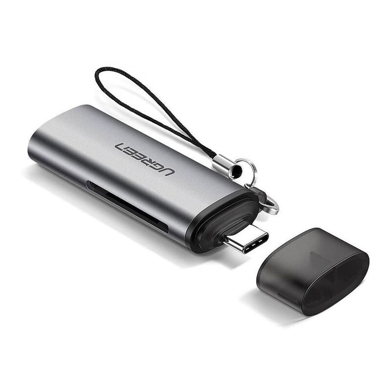 Ugreen 2-in-1 USB C OTG Card Reader - Silver Ugreen 2-in-1 USB C OTG Card Reader - Silver