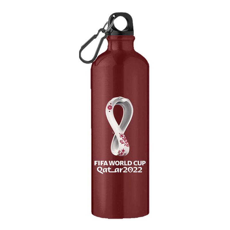 Fifa World Cup 2022 Printed Aluminum Water Bottle - Maroon 750 ml Fifa World Cup 2022 Printed Aluminum Water Bottle - Maroon 750 ml
