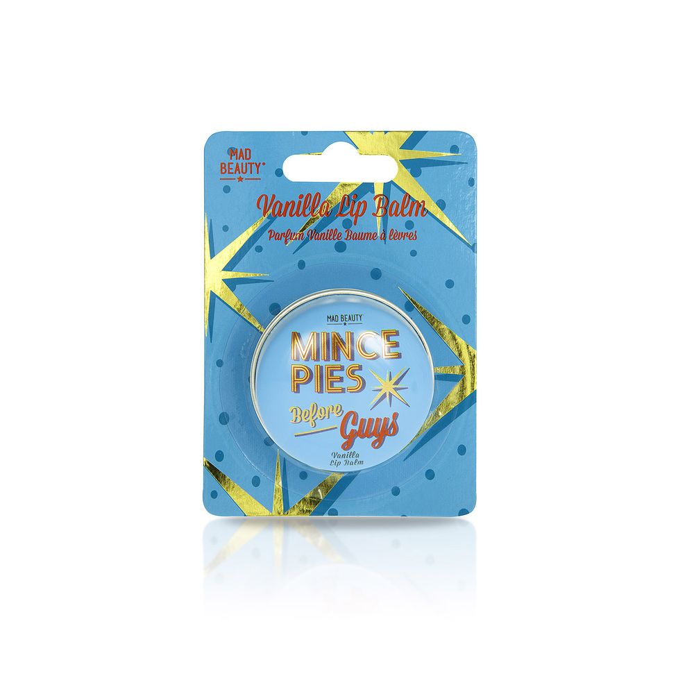 Mad Beauty Jingle Ladies Lip Balm 10g - Mince Pies Before Guys