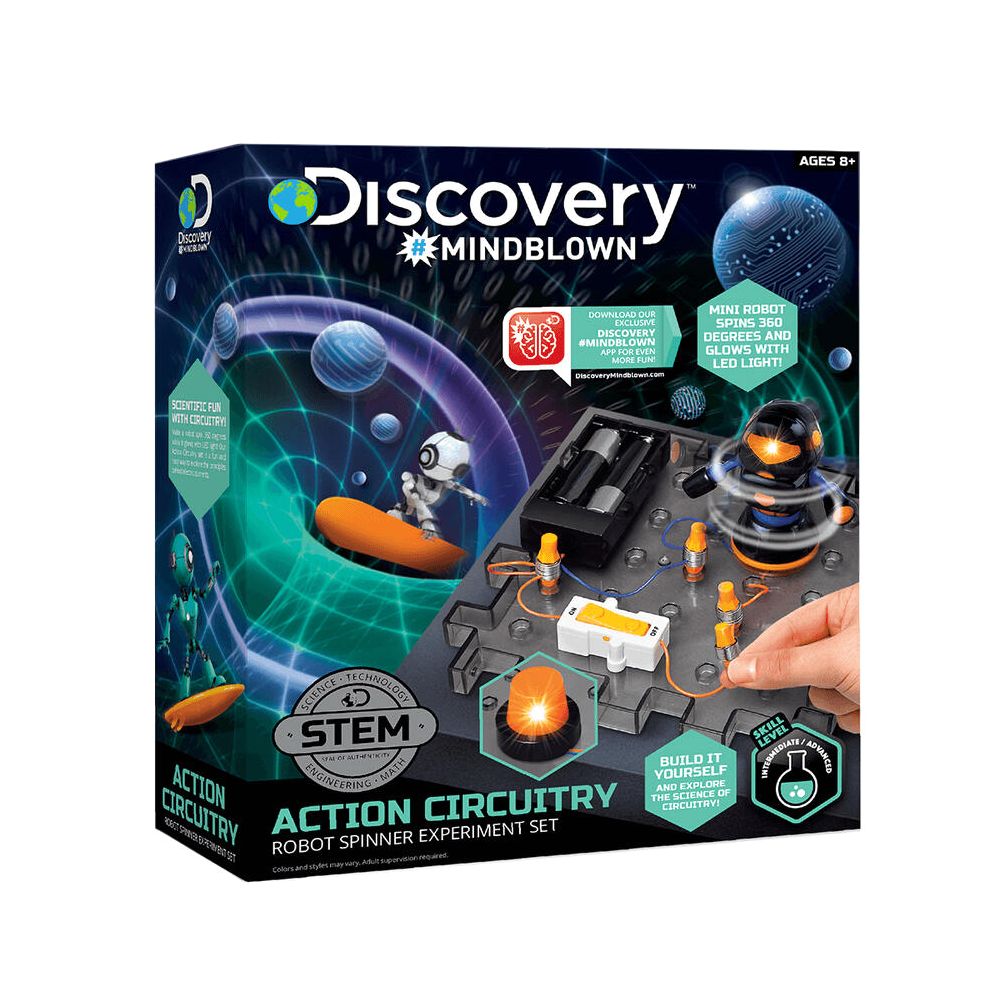 Discovery Mindblown Action Circuitry Robot Spinner Experiment Set