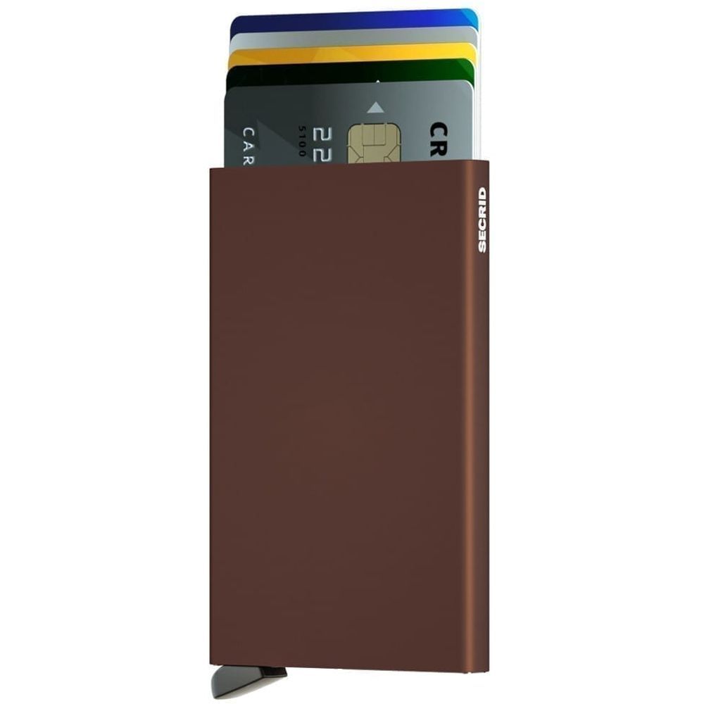 Secrid Cardprotector - Aluminum - Brown