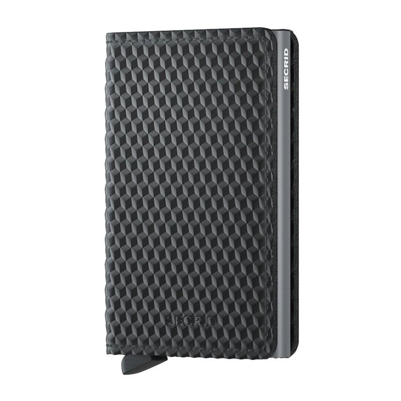 Secrid Slimwallet - Cubic Leather - Black/Titanium