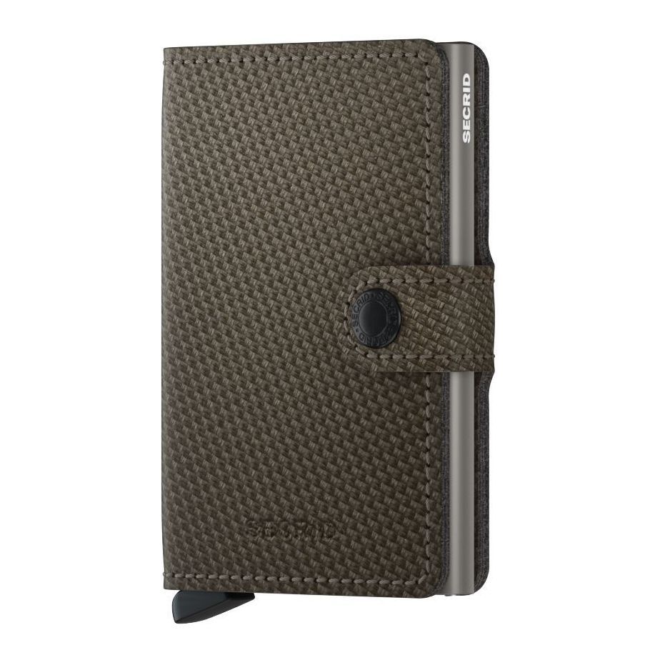 Secrid Miniwallet - Carbon Leather - Khaki