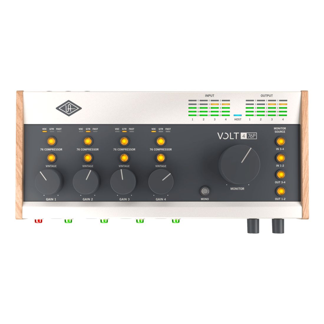 Universal Audio Volt-476P USB-C Audio Interface - Wood Silver