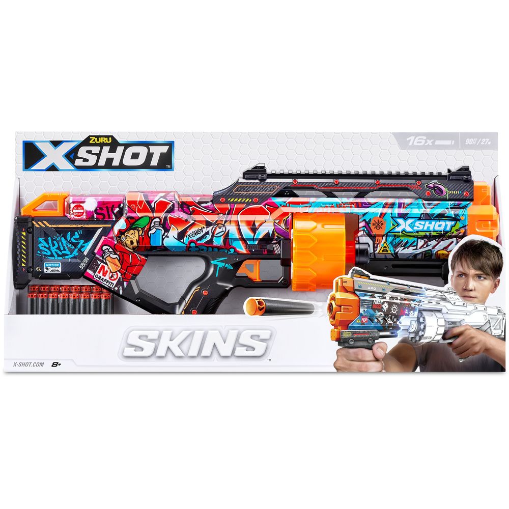 X-Shot Excel Skin Last Stand Blaster - Graffiti