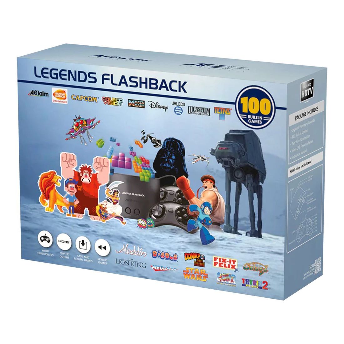 Legends Flashback Classic Game Console With 100 Built-In Games