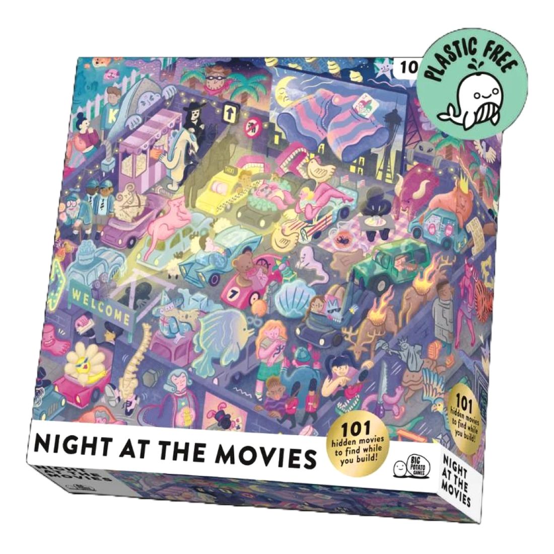 Big Potato Night At The Movies Puzzle Game