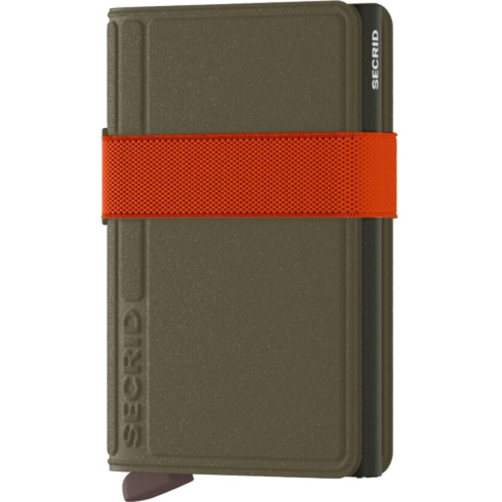Secrid Bandwallet - Liba Leather - Green/Orange