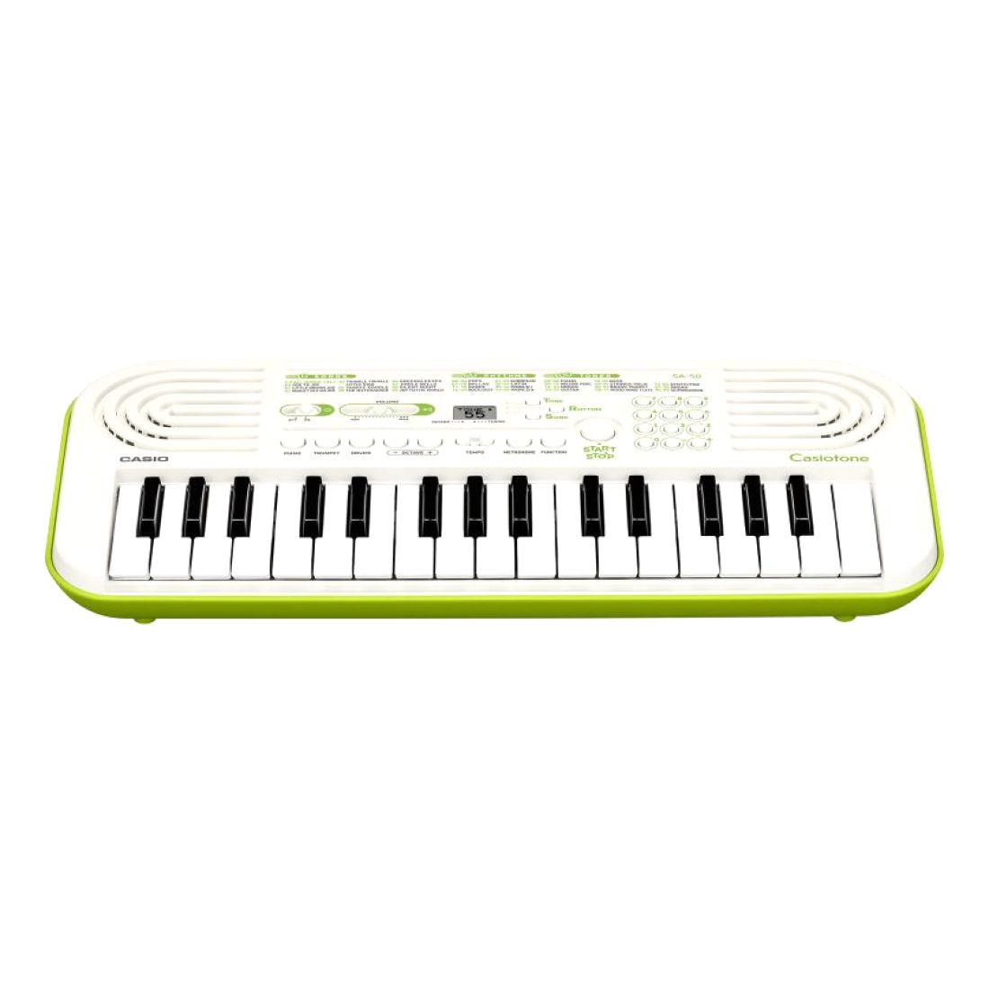 Casio - SA-50 Digital Keyboard (Power Adaptor Not Included) - White