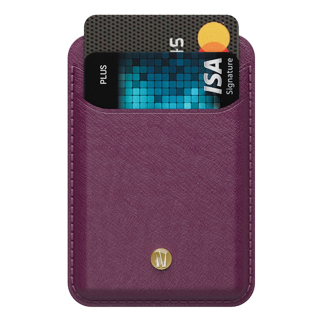 Levelo Bond MagSafe Card Holder Wallet - Purple