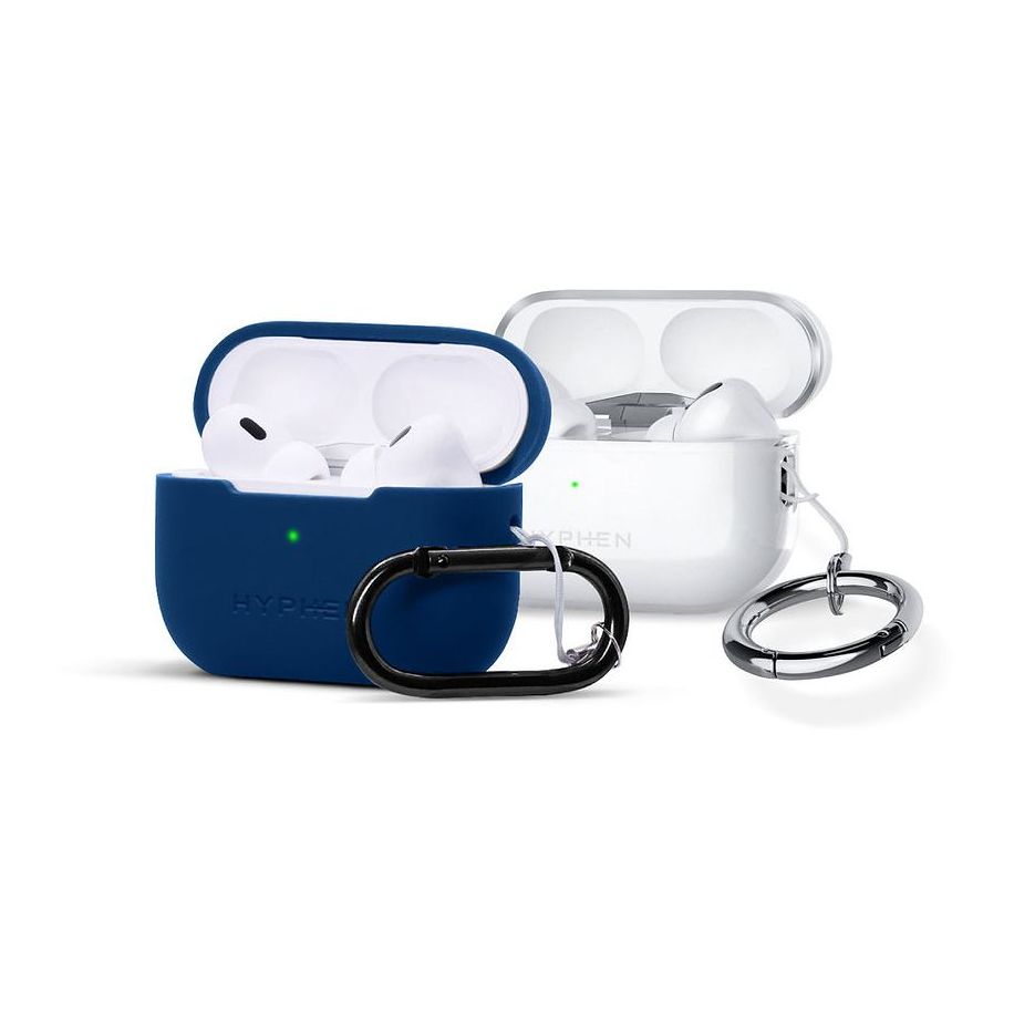 HYPHEN Cion Case with Oval and Ring Carabiner for AirPods Pro (2nd Gen) - Blue