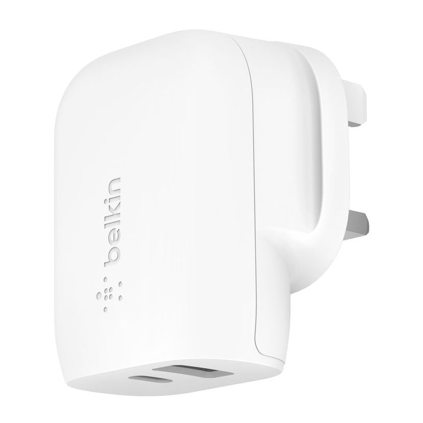 Belkin Wall Charger 37W USB PD With PPS - UK Plug - White