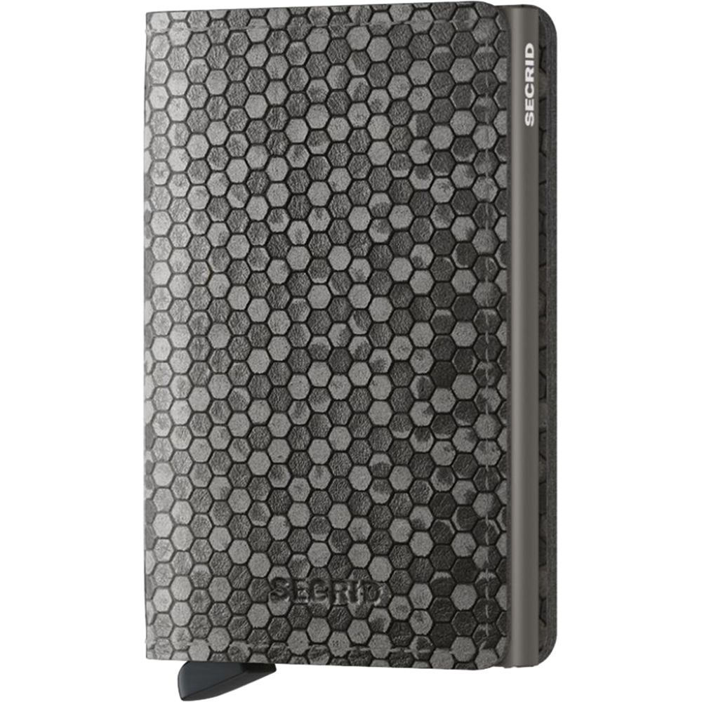 Secrid Slimwallet - Hexagon Leather - Grey