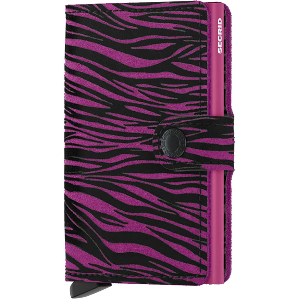 Secrid Miniwallet - Zebra Leather - Fuchsia