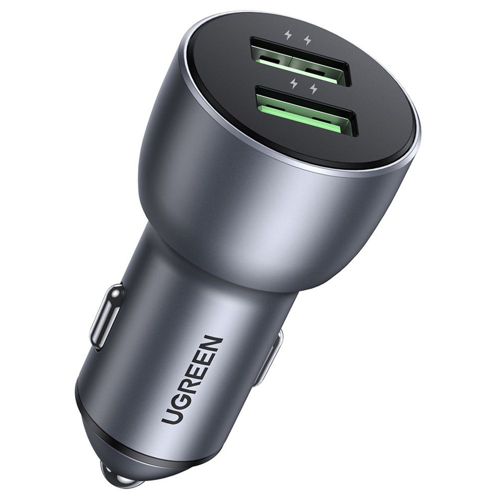 UGREEN Fast Car Charger QC 3.0 Dual USB-A 36W - Dark Blue
