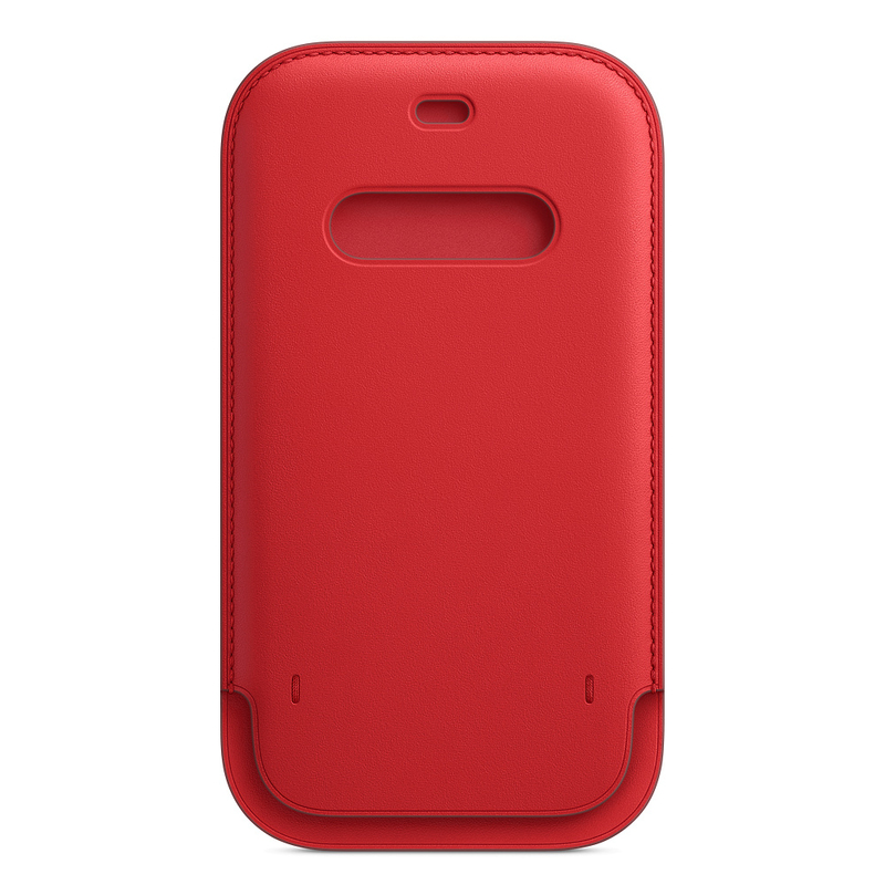 Apple Leather Sleeve with Magsafe (Product)Red for iPhone 12 Pro/12