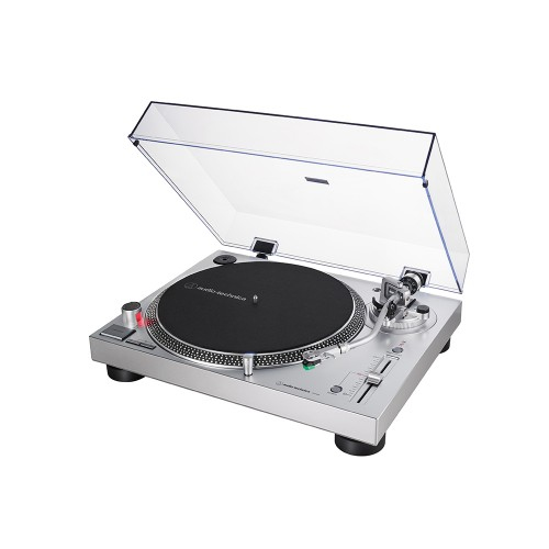 Audio Technica AT-LP120XUSB Direct-Drive Turntable with Built-in Preamp - Silver