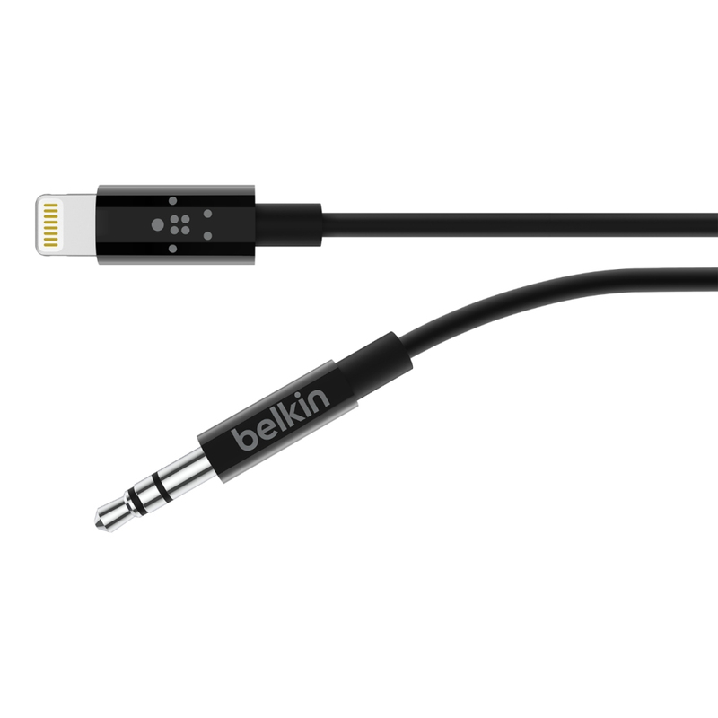 Belkin 3.5mm Aux To Lightning Cable 6ft Black