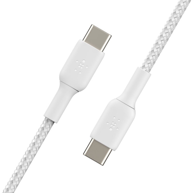 Belkin BoostCharge Braided USB-C to USB-C Cable 1m - White