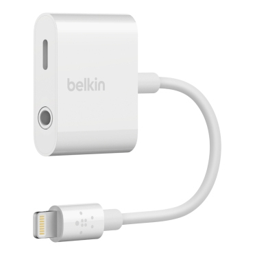 Belkin 3.5mm Audio + Charge RockStar Adapter White