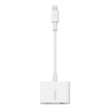 Belkin 3.5mm Audio + Charge RockStar Adapter White