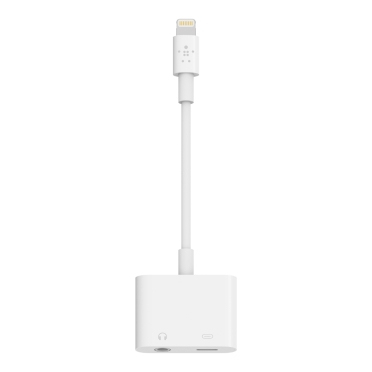 Belkin 3.5mm Audio + Charge RockStar Adapter White