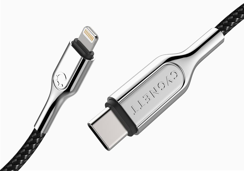 Cygnett Armoured Lightning to USB-C Cable 1m Black