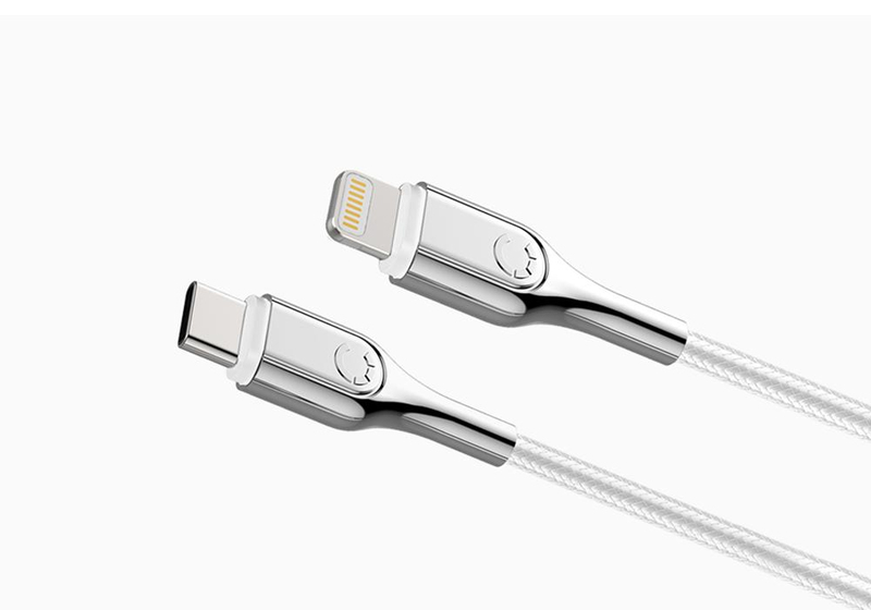 Cygnett Armoured Lightning to USB-C Cable 1m White