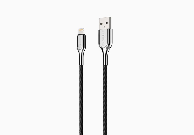 Cygnett Armoured Braided Lightning to USB-A Cable 1m Black