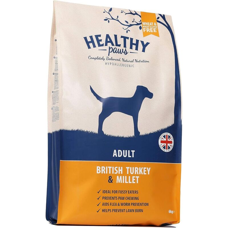 Healthy Paws British Turkey & Millet Adult 6kg