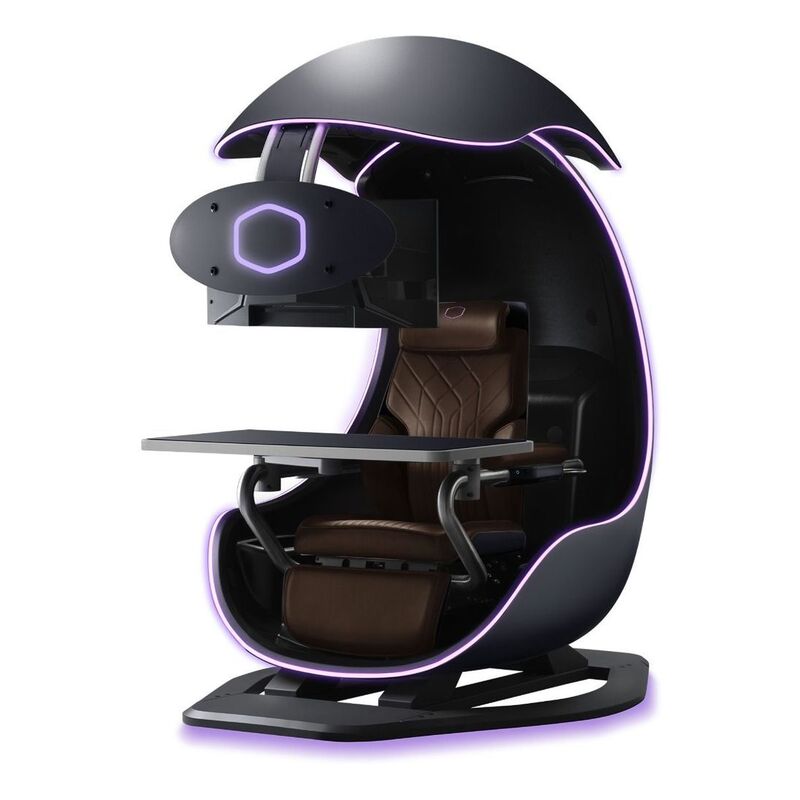 Cooler Master ORB X Fully Immersive Multi-Purpose Station for Gamers and Professionals - Cosmos Black