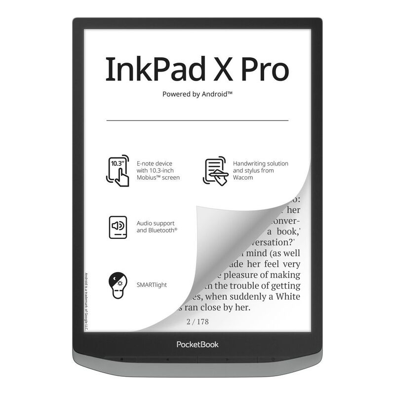 Pocketbook InkPad X Pro 10.3-inch E-Reader - Grey