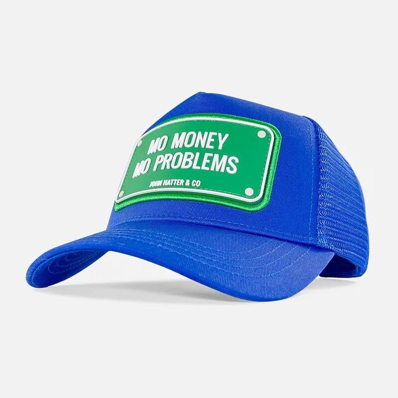 John Hatter & Co MO MONEY MO PROBLEMS Unisex Cap Rubber Edition - Blue