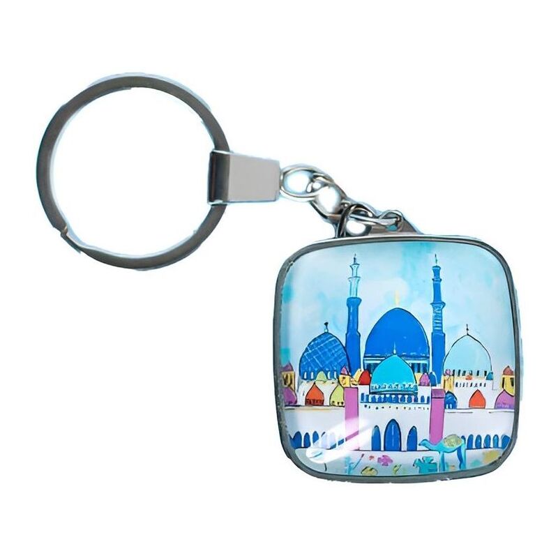 Camel Company Grand Mosque Glass Keychain