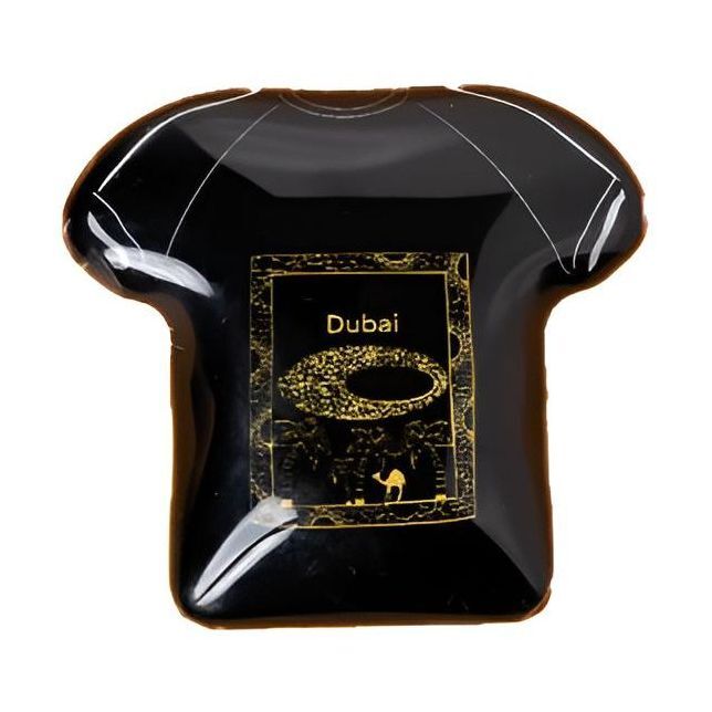 Camel Company Dubai Frame Museum Gld Black T-Shirt Shaped Magnet